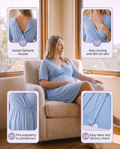 Luna Pregnancy-to-Postpartum Gown